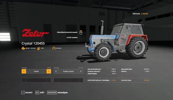 FS19 - Zetor 12045 Tractor V1