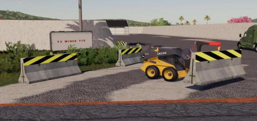 Photo of FS19 – Dynamic Concrete Road Barrier With Attacher V1.1