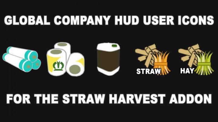 FS19 - Global Company Hud Icons For The Straw Harvest Addon V1