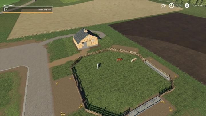 FS19 - Small Horse Barn And Paddock Beta