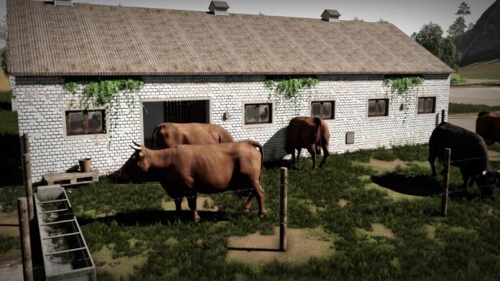 FS19 - Cows Barn Old V1