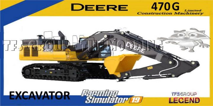 FS19 - Deere 470G Excavator V1.5