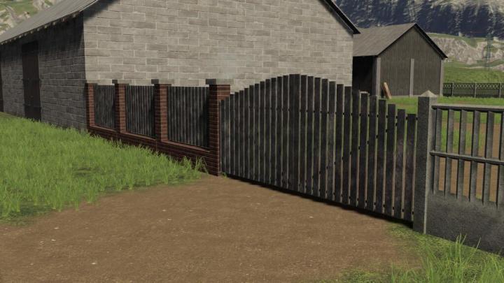 FS19 - Concrete And Brick Fences Pack V1