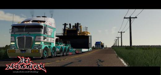 Photo of FS19 – Exile Low Loader With Jeep V1