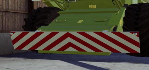 Photo of FS19 – Front Warning Panel For Claas Dominator 108Sl V1