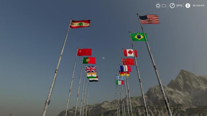 FS19 - International Flags V1