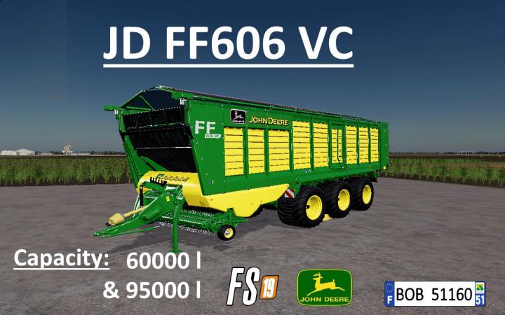 FS19 - John Deere Ff606Vc Trailer V2.0.0.1