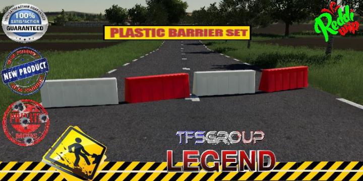 FS19 - Plastic Barriere Set V1.5