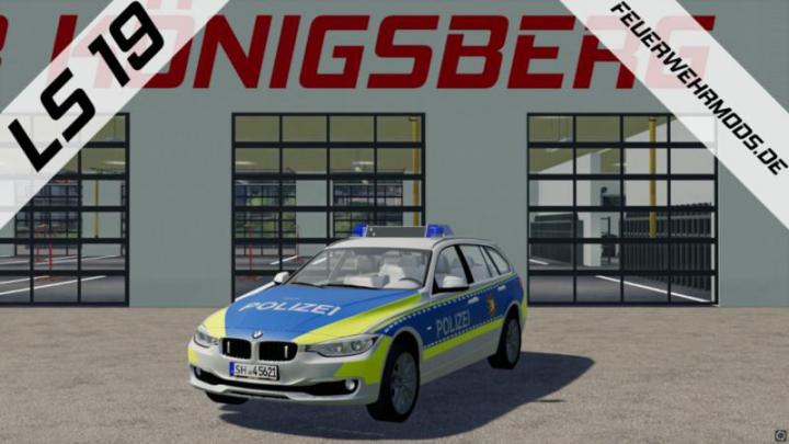 FS19 - Police Bmw 318 D Of The Police Schleswig Holstein V1