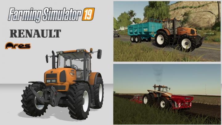 FS19 - Renault Ares 836 Rz Tractor V1
