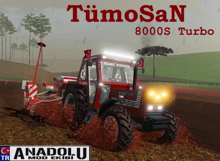 FS19 - Tumosan 8000 Series Turbo Led And Flashing V2.1