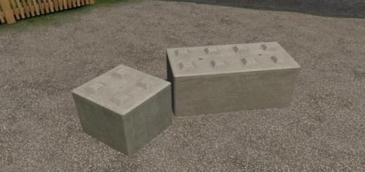 Photo of FS19 – Concrete Stone Blocks Stackable (Prefab) V1