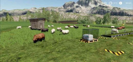 Photo of FS19 – Sheep Pasture Without Fence V1
