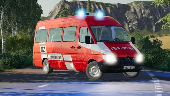FS19 - Mercedes Sprinter W904 Fire Brigade And Civil V1.1