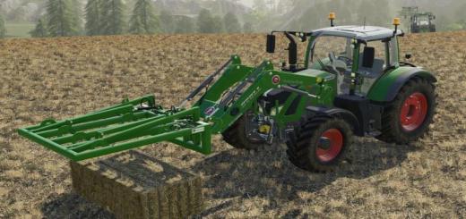 Photo of FS19 – Bressel And Lade Square Bale Tongs V1