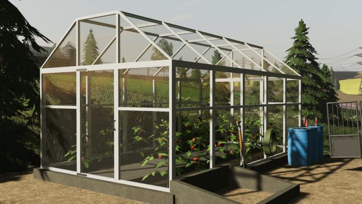 FS19 - Polish Greenhouse With Tomatoes V1