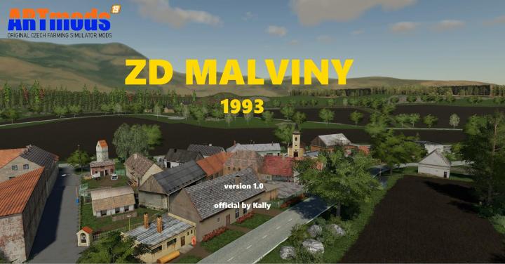 FS19 - Zd Malviny 1993 Map V1