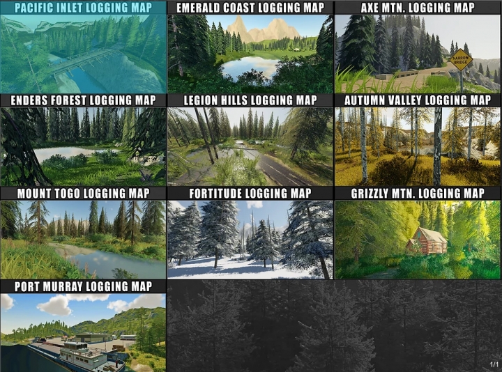 FS19 - Forestry Maps Pack V1