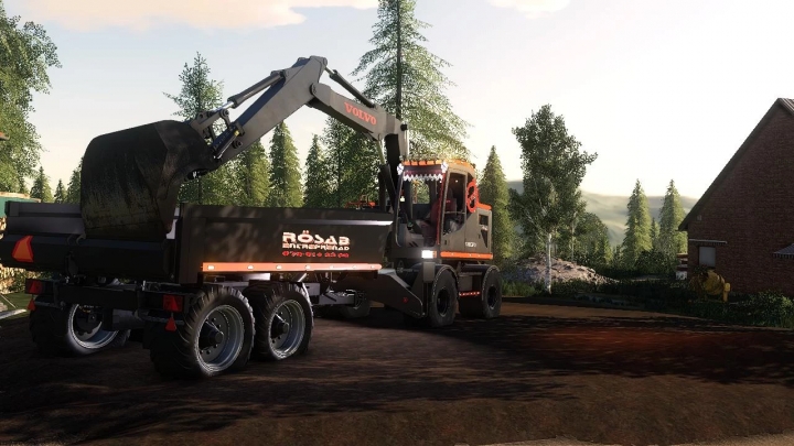FS19 - Rosab Volvo Ew160 Excavator V1.0