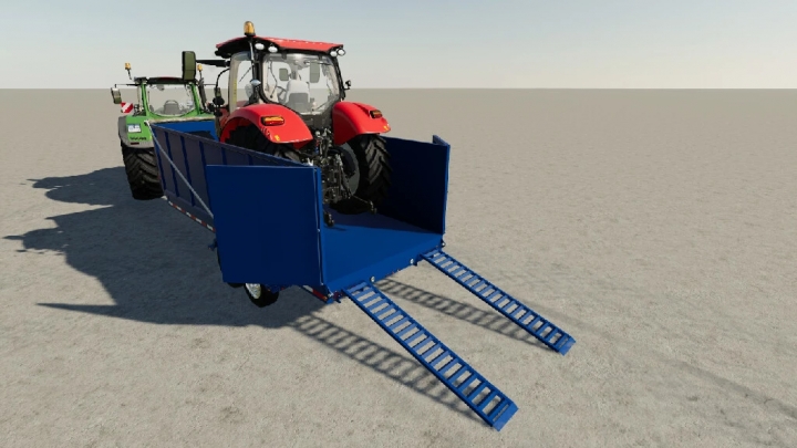 FS19 - Small Flatbed Trailer With Tipper/Logging Options V1.0