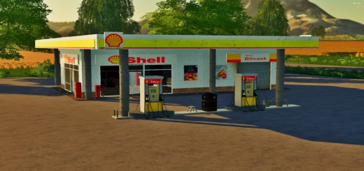Photo of FS19 – Shell Fuel Station V1.1
