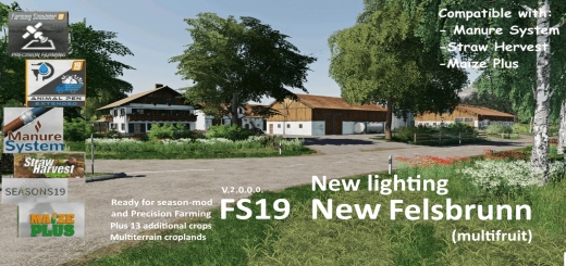 Photo of FS19 – New Felsbrunn (Multifruit) V2.0