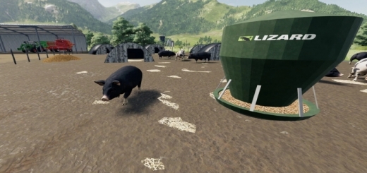 Photo of FS19 – Pig Field With Pig Sty V1.0