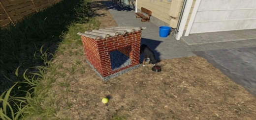 Photo of FS19 – Brick House For Dogs V1.0