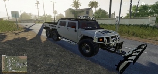 Photo of FS19 – Hummer 6X6 (With Snow Plow) V1.0