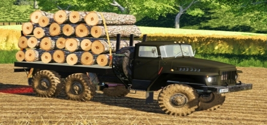 Photo of FS19 – Ural 375 Log Truck V1.0