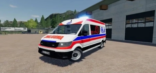 Photo of FS19 – Volkswagen Crafter Ii From The District Hospital In Dzierzoniow V1.0